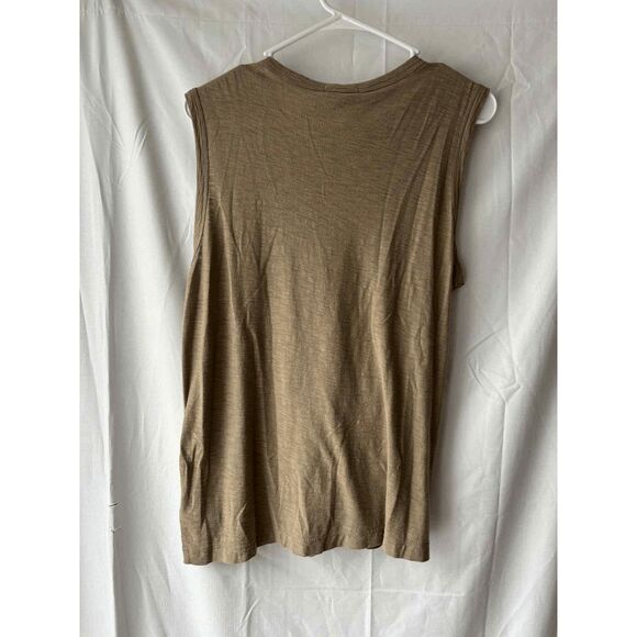 James Perse Sleeveless Cashew Sheer Muscle Tank Size 2 - Picture 2 of 2